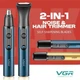 Триммер для носа и ушей VGR V-626 BLUE 2 в 1, IPX5 - изображение 10