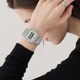 Наручные часы Casio A-1000MA-7E Серебристый\Белый экран - изображение 7