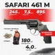 Револьвер под патрон флобера Safari РФ - 461 М пластик с кобурой с пулями - изображение 1