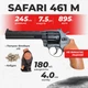 Револьвер под патрон флобера Safari РФ - 461 М бук с кобурой с пулями - изображение 1
