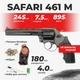 Револьвер под патрон флобера Safari РФ - 461 М пластик с кобурой с набором для чистки с пулями - изображение 1