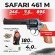 Револьвер под патрон флобера Safari РФ - 461 М бук с кобурой с набором для чистки с пулями - изображение 1