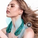 Безлопастной вентилятор на шею Neck Fan L28 пятискоростной вентилятор для шеи на аккумуляторе и с дисплеем, 19х18.5х6.5 см, зеленый (103595700) - изображение 5