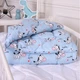 Одеяло MirSon Kids Time антиаллергенное зимнее 20-0037 Cute blue zebra 140x205 см Хлопок (2200009665448) - изображение 3