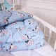 Набор детский для сна MirSon Kids Time антиаллергенный зимний 20-0037 Cute blue zebra 140x205 см Хлопок (2200009665486) - изображение 5