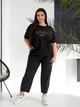 Жіночий літній костюм брюки і футболка Uaclothes 54-56 Чорний (like32221-124231359) - зображення 1