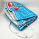 Электропростынь электрическая простынь с подогревом Electric Blanket 170х150см голубая клетка - изображение 5