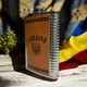 Фляга UKRAINE в коже 9oz/256мл из нержавеющей стали - изображение 3