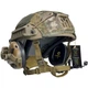 Комплект: тактический шлем Sestan-Busch Helmet BK-ACH-HC, наушники Earmor М32, усиленные крепления типа «чебурашка», кавер, цвет койот L - изображение 2