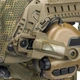 Комплект: тактический шлем Sestan-Busch Helmet BK-ACH-HC, наушники Earmor М32, усиленные крепления типа «чебурашка», кавер, цвет койот L - изображение 7