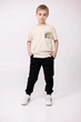 Штани-карго джогери демісезонні дитячі на хлопчика 140р чорні (дж-ч122хл) - зображення 1