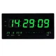 Электронные настенные часы VST 4622-4 Green дисплей LED (светодиодный) с календарём и термометром 23х45х3см - изображение 1