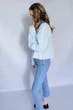 Льняная рубашка укороченная onesize Premium Linen Apmi голубой - изображение 6