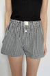 Летние шорты женские в клетку Rebel Shorts S-M Apmi черный - изображение 1