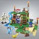 Конструктор Майнкрафт 310 деталей+персонажи, детский набор Minecraft My World Mineworld Скала у водопада SJ81005 - изображение 3