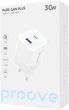 Мережевий зарядний пристрій Proove Pure GaN Plus 30W (Type-C + USB) | Швидка зарядка (WCPU30111202), білий (70071) - зображення 2