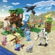 Конструктор Майнкрафт 379 деталей+персонажи, детский набор Minecraft My World Mineworld Дом у водопада SJ8801 - изображение 1