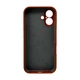 Чохол для смартфона Silicone Full Case AA Camera Protect for Apple iPhone 16 42,Saddle Brown (FullAAi16-42) - изображение 3