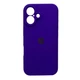 Чохол для смартфона Silicone Full Case AA Camera Protect for Apple iPhone 16 22,Dark Purple (FullAAi16-22) - изображение 1