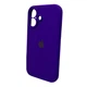 Чохол для смартфона Silicone Full Case AA Camera Protect for Apple iPhone 16 22,Dark Purple (FullAAi16-22) - изображение 5