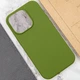 Чохол Silicone Case Full Protective (AA) NO LOGO для Apple iPhone 14 Pro (6.1") Зелений / Dark Olive - изображение 3