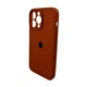 Чохол для смартфона Silicone Full Case AA Camera Protect for Apple iPhone 15 Pro Max 42,Saddle Brown (FullAAi15PM-42) - изображение 4