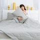 Одеяло Mirson лето односпальное 140х205 см Антиаллеренное №2339 Light Gray Eco-Soft (2200003029697) - изображение 5