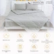 Одеяло шелковое MirSon Летнее №2364 Light Gray 110x140 (2200003030860) - изображение 2