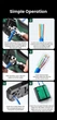 Обжимные клещи Ugreen NW136 кримпер для обжима коннекторов RJ45 Ethernet Lan Кабель CAT6/7/8 Green (70683) - изображение 14