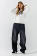 Джинсы Baggy женские Zeo Basic 4542 36 Темно-серый - изображение 3