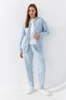 Спортивні штани Baggy жіночі Crep 1905-K S Блакитний - зображення 1