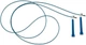 Скоростная скакалка EasyFit Speed Cable Rope 3 м со стальным тросом и регулируемой длиной Синяя (EF-2039-BL) - изображение 2