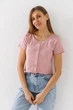 Топ с узором женский 2603 One Size Пудровый - изображение 1