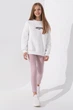 Лосины однотонные для девочки Lizi D6001-1 140 см Пудровый - изображение 2
