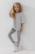 Лосины однотонные для девочки Happy Kids 103 104 см Серый - изображение 2