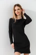 Сукня однотонна для дівчинки Aura Style 729-2 146 см Графітовий - зображення 2