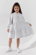 Сукня однотонна для дівчинки Aura Style 728-1 110 см Сірий - зображення 2