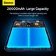 Внешний аккумулятор Baseus Blade Power Digital Display Fast Charging Power Bank 20000mAh 100W, Black, PD, QC - изображение 5