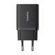 Сетевое зарядное устройство Baseus P10111404113-00 Cube Fast Charger 30W с портами Type-C + USB Black - изображение 1