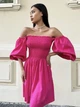 Платье Jadone Fashion Илона S-M малина - изображение 4