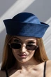 Панама матроса с атласной лентой летняя D.Hats синего цвета - изображение 2
