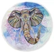 Пляжное полотенце MirSon №5080&nbsp;Summer&nbsp;Time&nbsp;Elephant 150x150 см (2200003947892) - изображение 1