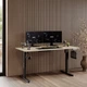 Компьютерный стол 140x70 см с электрорегулировкой высоты Sense7 Nojo Black Pine Геймерский - изображение 3