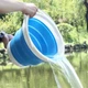 Туристическое складное ведро UKC Collapsible Bucket 150162 5 литров Синее (5684) - изображение 2