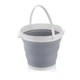 Туристическое складное ведро Lima Collapsible Bucket Силиконовое 10 литров Серое (42283) - изображение 1