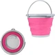Туристичне складане відро Lima Collapsible Bucket 10 л Рожеве (42282) - зображення 1