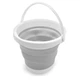 Ведро 10 литров туристическое складное Collapsible Bucket, Серое - изображение 12