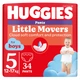 Подгузники-трусики Huggies Little Movers/Pants 5 Jumbo 12-17 кг для мальчиков 34 шт (5029053564289) - изображение 1