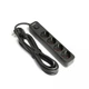 Сетевой удлинитель VIDEX ONCORD с/с 4п 3м (3x1.5мм) с кнопкой Black - изображение 2