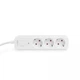 Мережевий подовжувач VIDEX ONCORD з/з 3п 3м (3x1.5мм) з кнопкою White - зображення 4